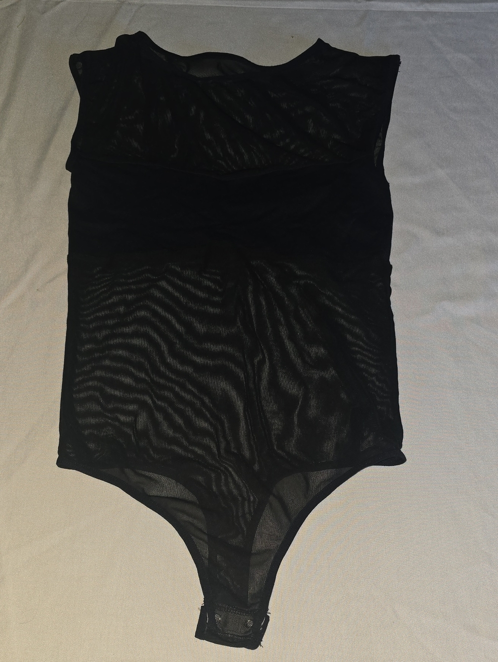 Free People Intimately Black Sheer Mesh Bodysuit